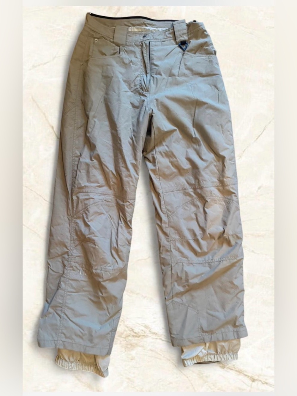 Obermeyer Women’s Gypsy Insulated Ski Pants Beige Size 10 Waterproof Flaw